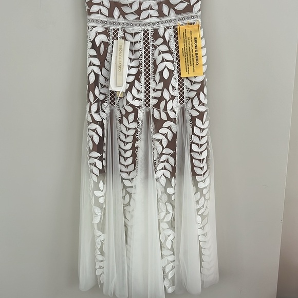 Bronx and Banco White Lace Midi Dress - Picture 7 of 13